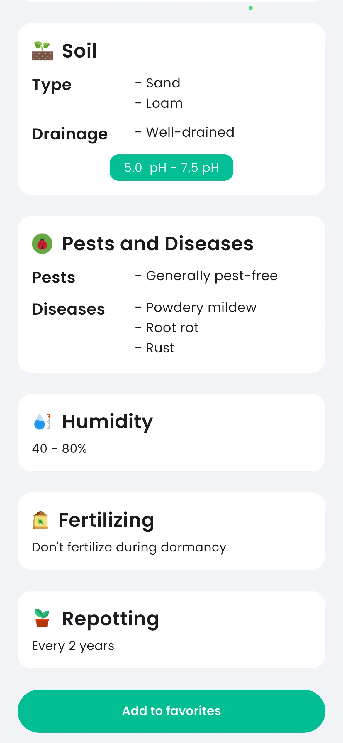 Get plant care instructions